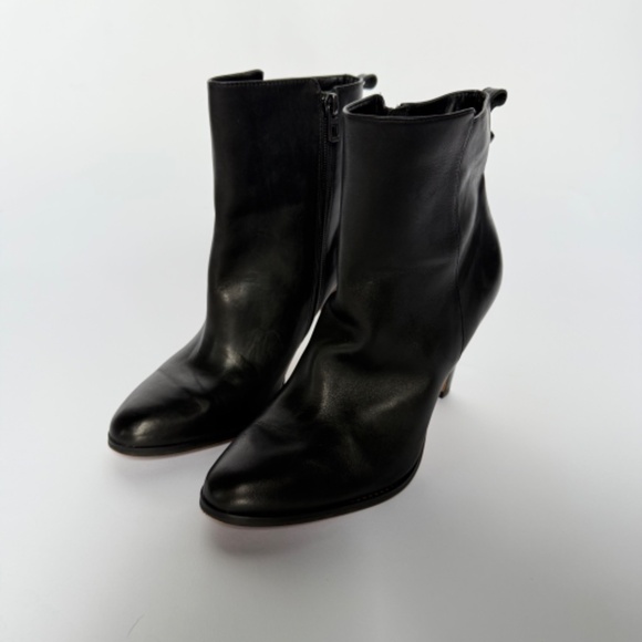 Black Coach leather Jemma booties boots size 10 - Picture 4 of 11